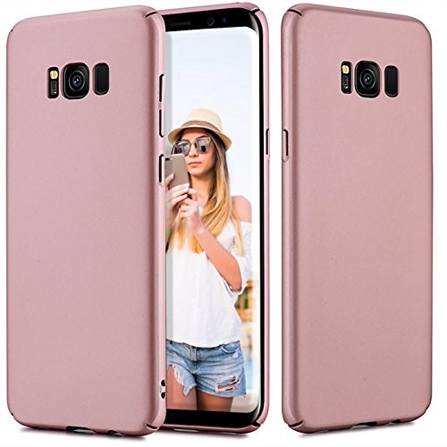 Samsung Conie Conie Basic Slim Cover etui na telefon komórkowy Galaxy J3 2017, bardzo cienkie etui zapobiegające odciskom palców, antypoślizgowa powierzchnia (złote matowe wykończenie) CP30765