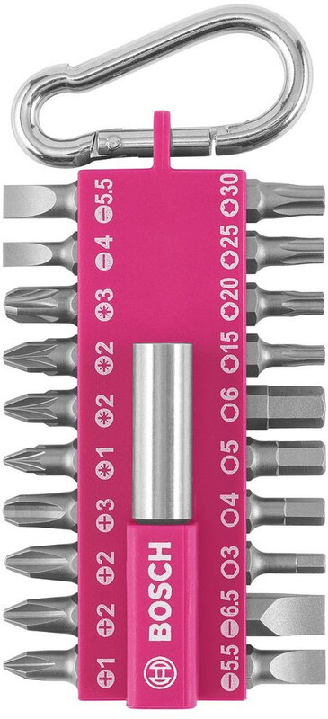 Bosch Bosch Screwdriver Bit Set with Snap Hook 21 Pieces, pink  2021 Narzędzia 2607002821