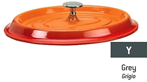 Pentole Agnelli pentole agnelli pokrywa coghsol12912y Slow Cook owalna, 12 x 9 cm, szary COGHSOL12912Y