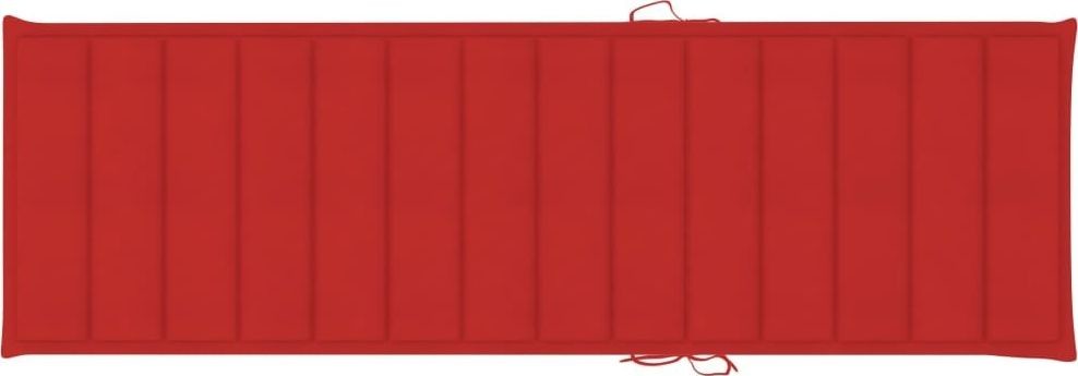 vidaXL Poduszka na leżak czerwona 200x60x4 cm tkanina 314209 314209