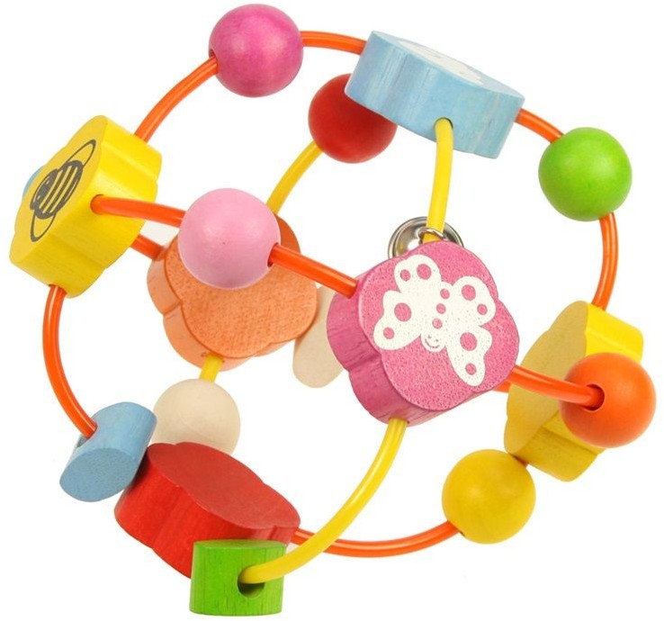BabyBigjigs Piłeczka elastyczna z koralikami BB038
