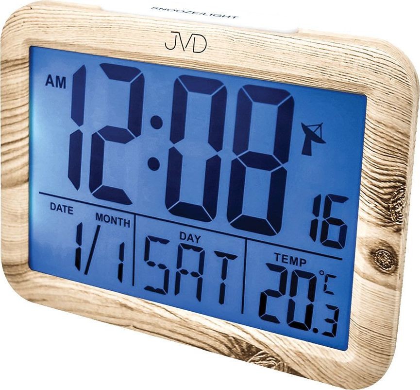 JVD Budzik Termometr DCF77 Dwa alarmy uniwersalny RB27.1 Budzik Termometr DCF77 Dwa alarmy uniwersalny RB27.1