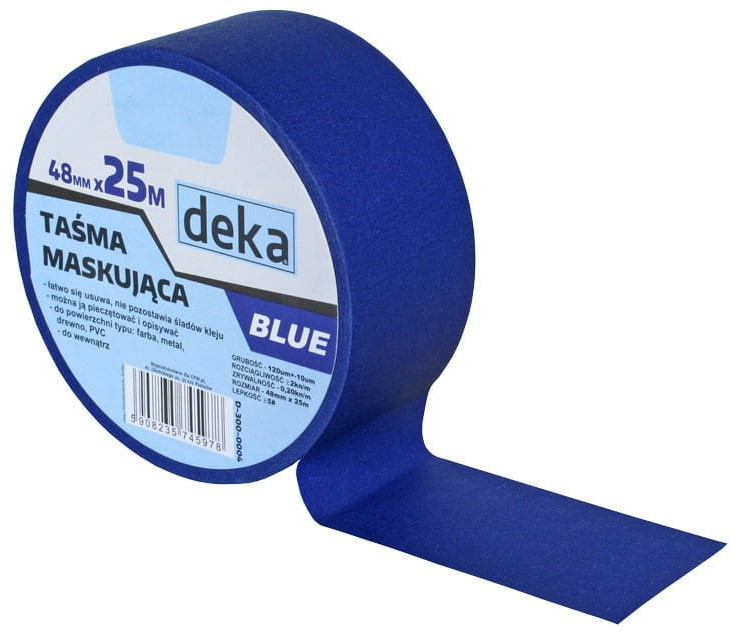DEKA TAŚMA MALARSKA. BLUE 48MM*25M D-300-0004 [6766251]