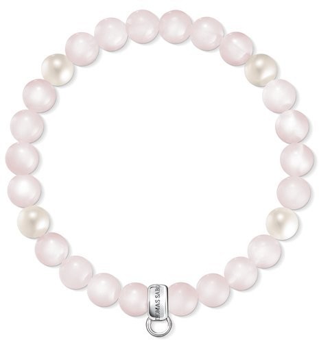 THOMAS SABO Thomas Sabo X0222-469-9-L15,5 bransoleta męska, srebro (próba 925), perełki kwarcowe o owalnym kształcie, 15,5 cm X0222-469-9-L15,5