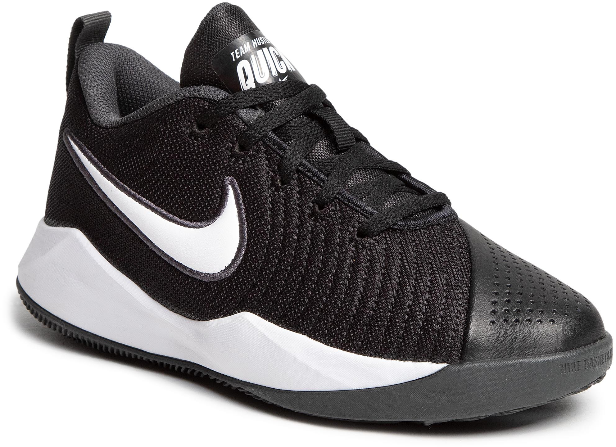 Nike Buty Team Hustle Quick 2 (Gs) AT5298 002 Black/White/Anthracite/Volt