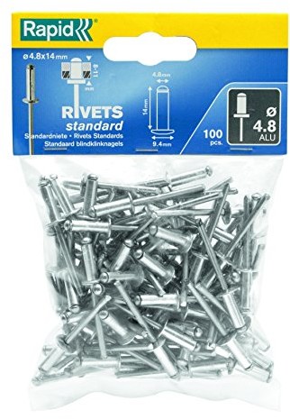 Rapid Blind Nit Standard aluminium, 100 sztuk, 4,8 X 14 MM, 5000381 5000381