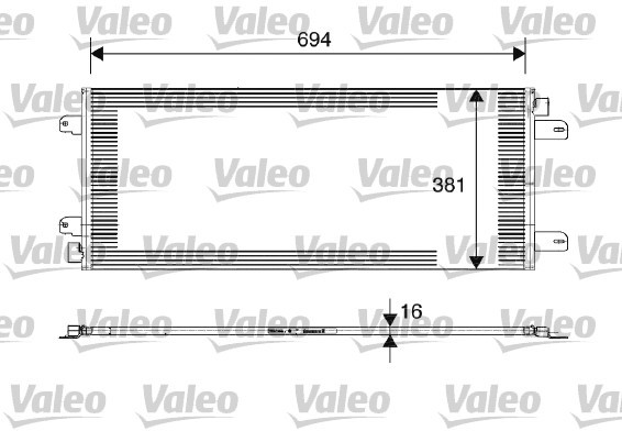 Valeo Skraplacz, klimatyzacja 817689
