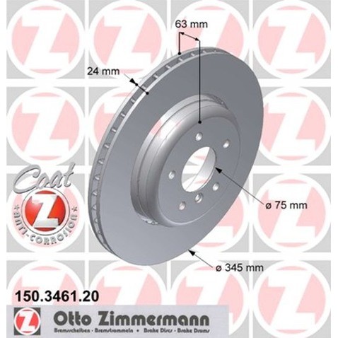 Zimmermann Tarcza hamulcowa 150.3461.20
