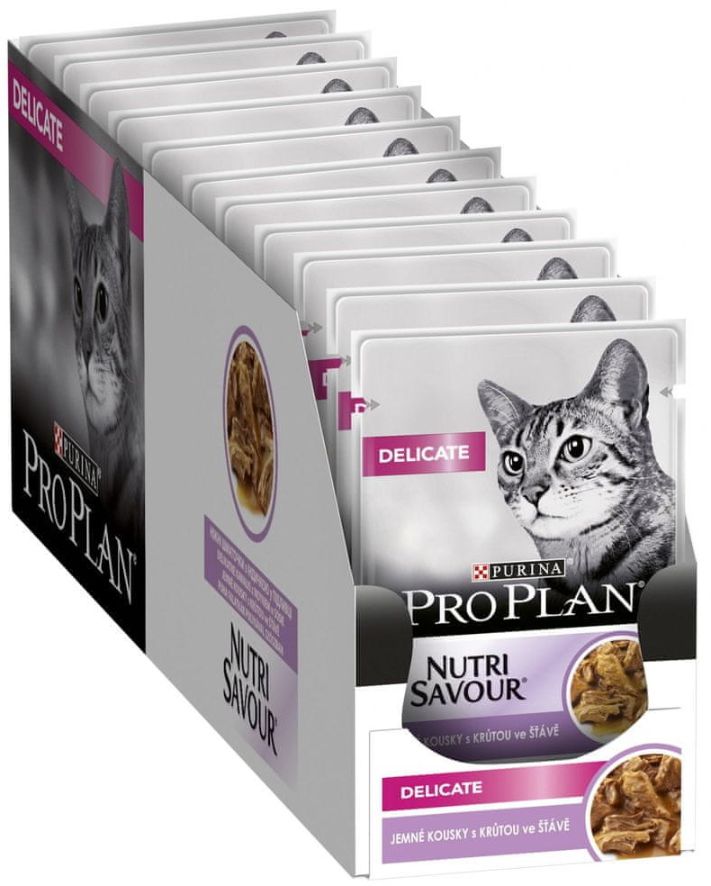 Purina Pro Plan karma mokra dla kotów Cat DELICATE z indykiem w sosie 26x 85 g
