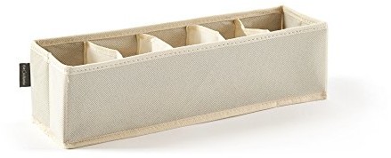 Perfetto Pi Szuflada idealnie więcej Easy Box organizer TNT 5-osobowa, materiału, ecru, 12.0 x 40.0 x 11.0 cm 16121