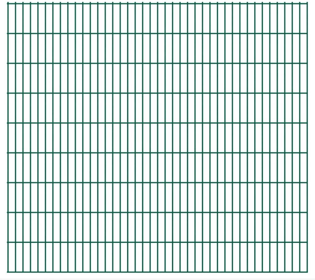 vidaXL Panele ogrodzeniowe 2D 2008x1830 mm 14 m Zielone