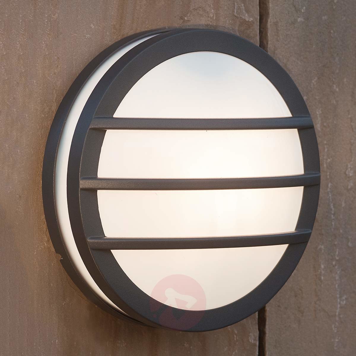ECO-Light Okrągła lampa ścienna zewnętrzna NANDIN