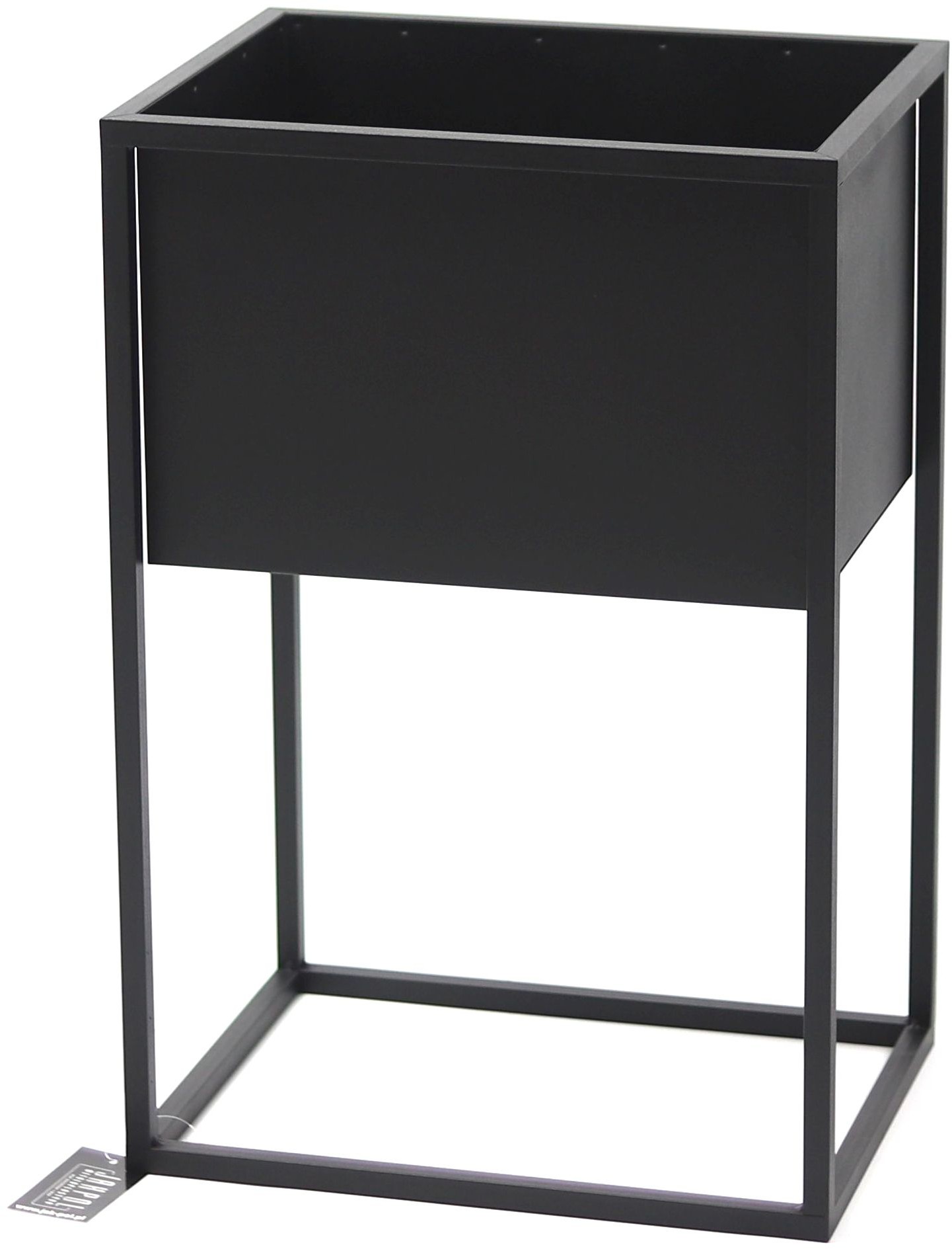 Kwietnik Metalowy Stojak CUBO 60x40x30cm czarny skrzynka loft 05-13
