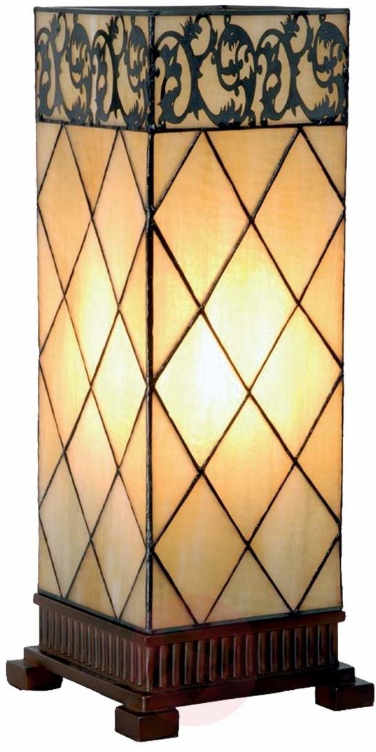 Clayre & Eef Lampa stołowa Diamond w stylu Tiffany 45 cm