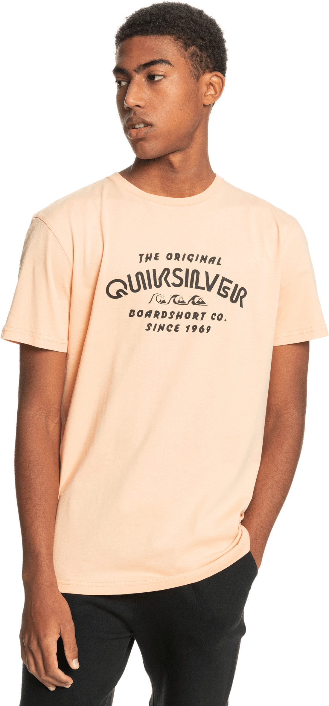 Quiksilver t-shirt WIDER MILE TEE Apricot NEZ0