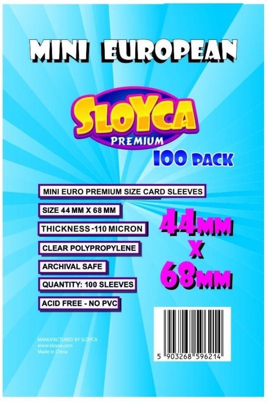SLOYCA Koszulki Mini European Premium 44x68mm (100szt)