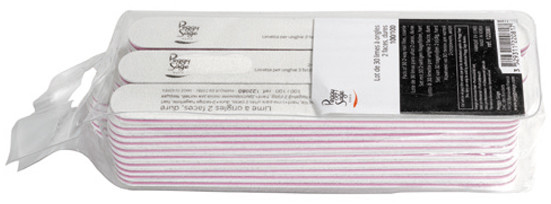 Peggy Sage Komplet 30 x pilniki do paznokci dwustronne 100/100, biale - ( ref. 122081)