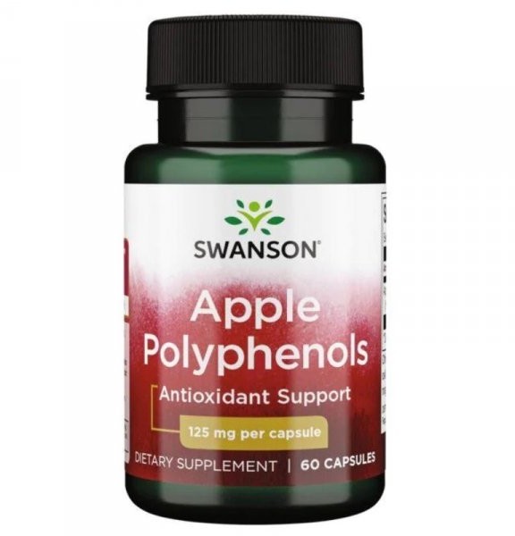 SWANSON Apple Polyphenols Maximum Strength (Polifenole jabłkowe) 125mg 60kaps. SW4529