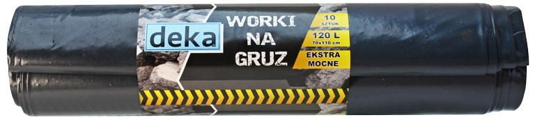 DEKA WORKI NA GRUZ EKSTRA MOCNE CZARNE 70*100CM 120L A10 D-300-0100 [7479206]