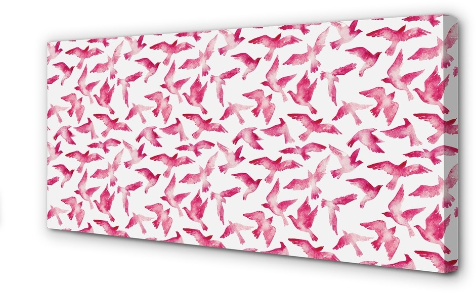 PL Tulup Obrazy na płótnie Różowe ptaki 125x50cm