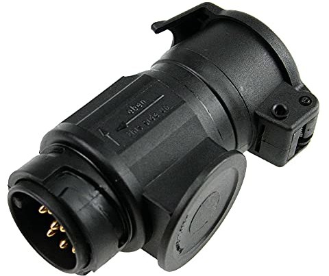 Ospel as - Schwabe as - Schwabe 60469 Adapter Karawany Do Podłączenia 7-Biegunowego Gniazda Do Wtyczki 7-Biegunowej, Czarny 60469