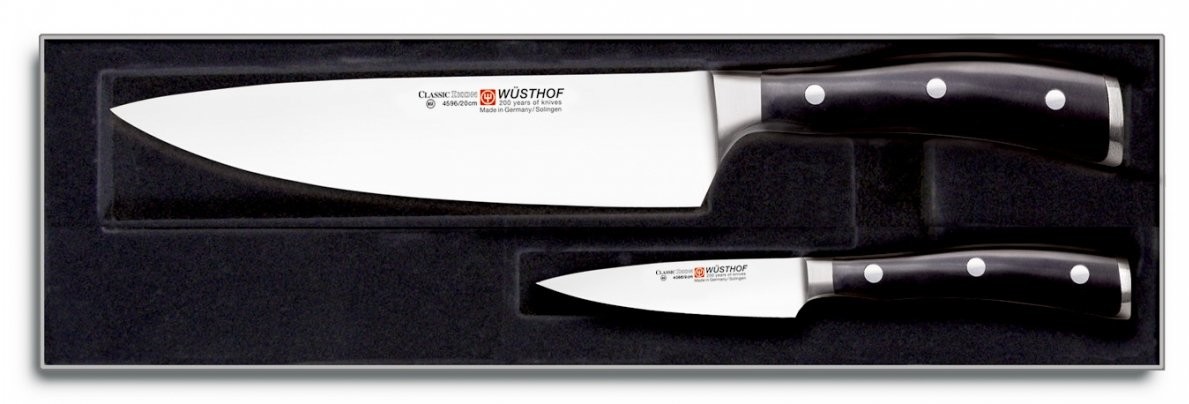 Wusthof Zestaw- Nóż szefa 20 cm i nóż do warzyw 9 cm - Classic Ikon W-1120360205
