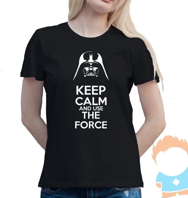 Star Wars Keep Calm damska lub męska koszulka z nadrukiem
