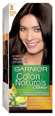 Garnier Color Naturals farba do włosów 3 Ciemny brąz 1szt 66631-uniw