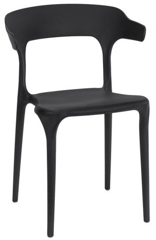 Komplet czarnych krzeseł nowoczesnych 4 szt Eldorado