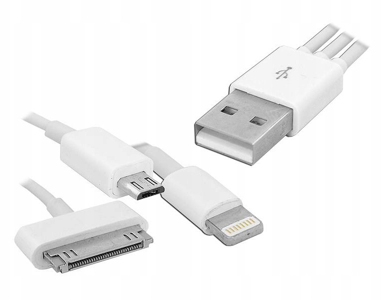 Kabel Usb Micro Typ-c iPHONE Oplot 3in1 25cm euro