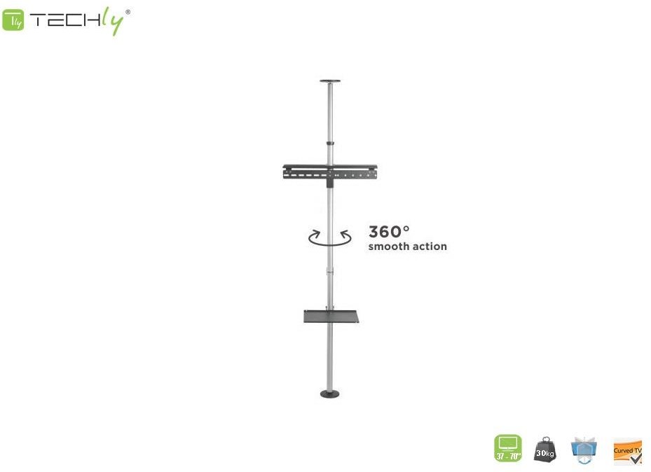 Techly Stojak podłogowo-sufitowy LCD/LED 37\