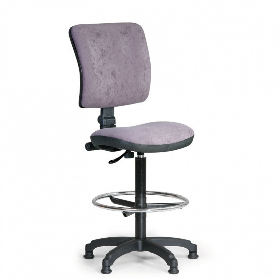 B2B Partner Podwyższone krzesło biurowe MILANO II - szare 300281