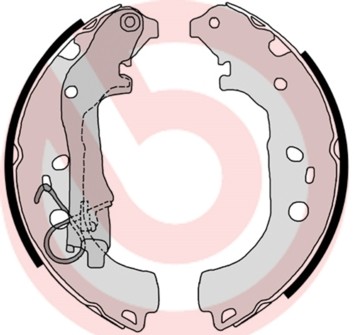 BREMBO Zestaw szczęk hamulcowych S 23 518