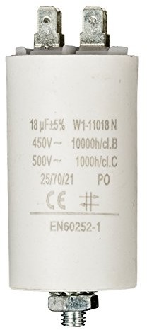 Fixapart Silnik na kondensatory z tulejkami 6,3 MM/lutowane końcówki, 1...60 F biały W1-11018N