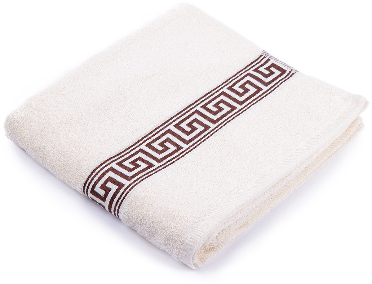 Ręcznik Greek kremowy, 70 x 130 cm