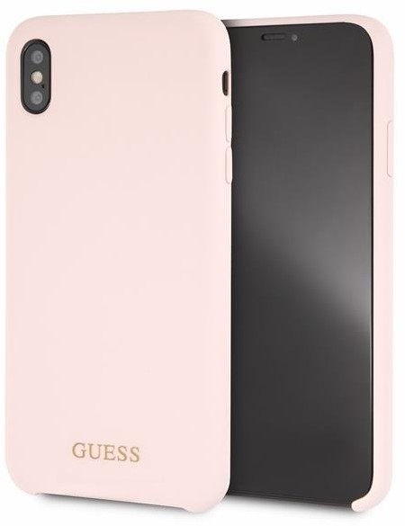Guess Silicone - Etui iPhone Xs Max różowy GUHCI65LSGLLP