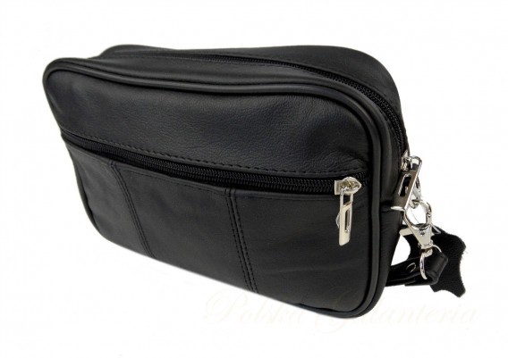 Magre (PL) Saszetka Męska Skórzana Średnia (PL) MICHAŁ I Skóra Naturalna