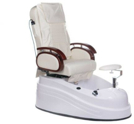 BS Fotel do pedicure z masażem BR-2307 kremowy