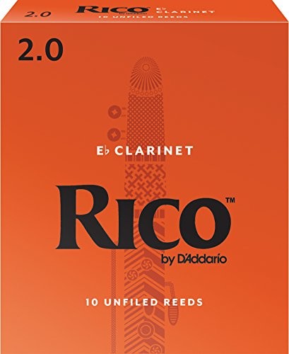 Rico by D'Addario Eb trzcinki klarnetowe, siła 2, 10-pak, RBA1020 RBA1020
