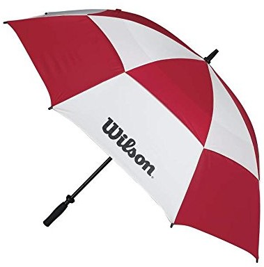 Wilson akcesoriów DBL Canopy UMB 62, czerwony/biały, N/A, wga09020 0red WGA090200RED