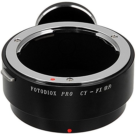 Fotodiox Pro Lens Mount Adapter, Contax Yashica (C/Y/OR CY) Lens to Fujifilm X camera Body, for Fujifilm X-Pro1, X-E1, X-Mount Mirrorless Cameras C/Y-FX-P