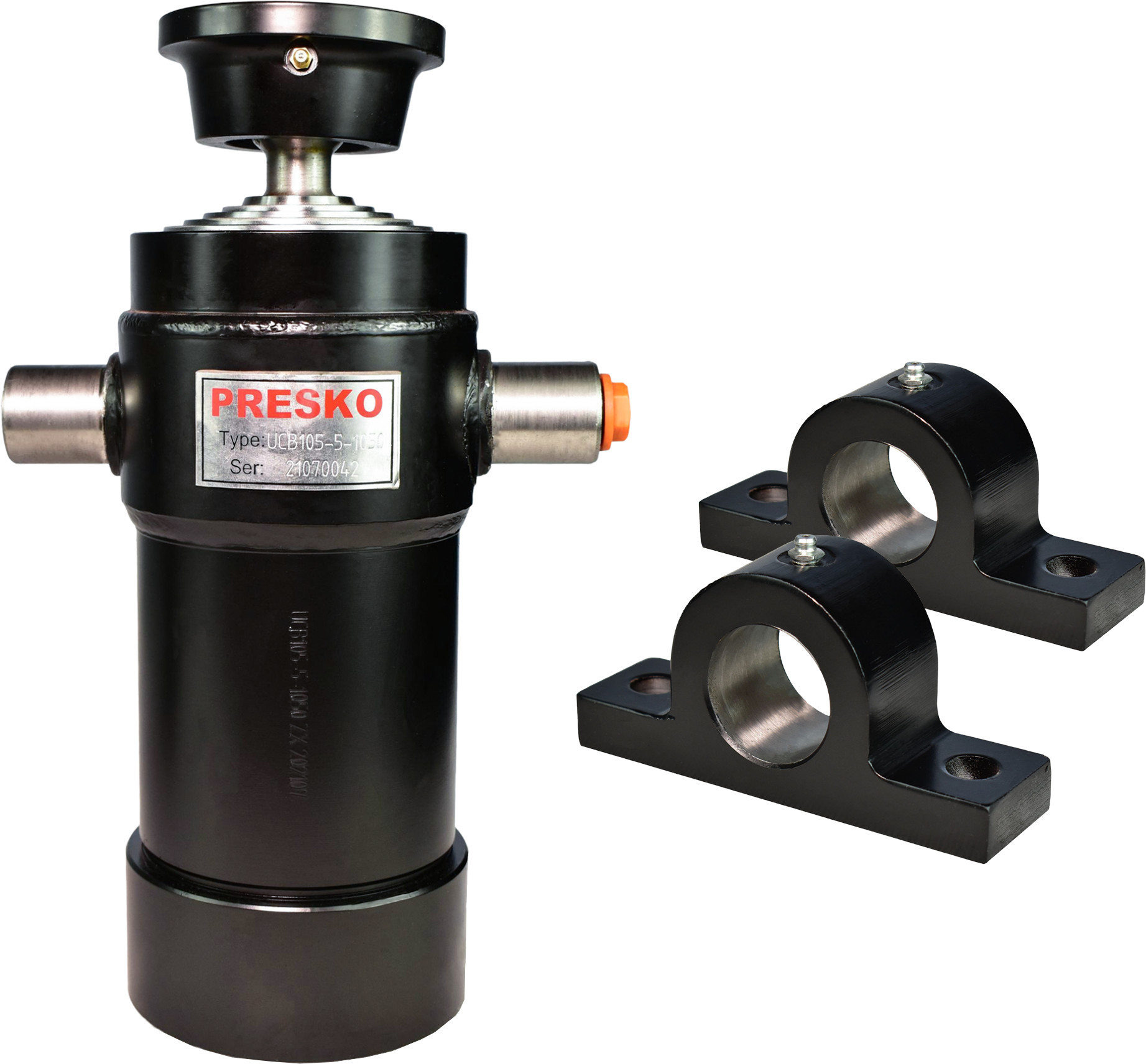 PRESKO Cylinder siłownik hydrauliczny PRESKO 1432 mm Chromowany 10551432