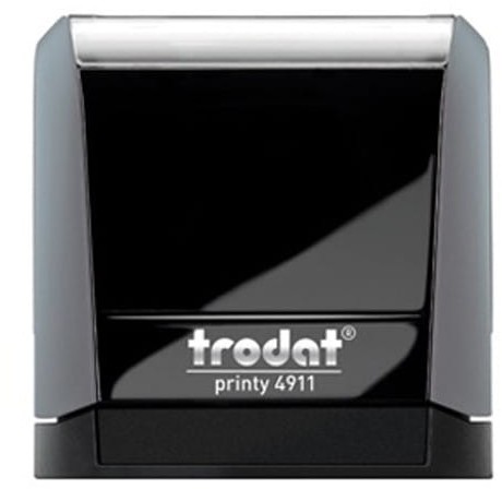 Trodat Pieczątka automat 4911 szara - poduszka czarna 38x14mm /TRE_4911SZWCA UN267-5
