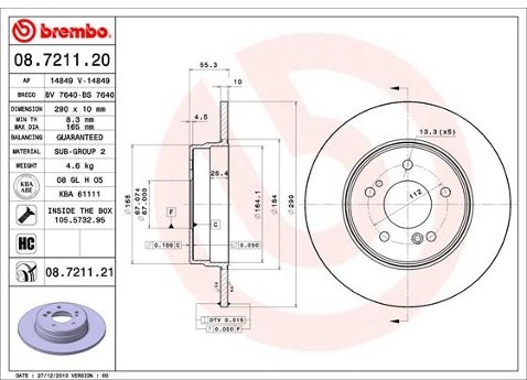 BREMBO 08.7211.21