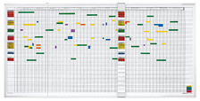 MAGNETOPLAN Planer urlopów DE 5 dni 80 pracowników 3703055