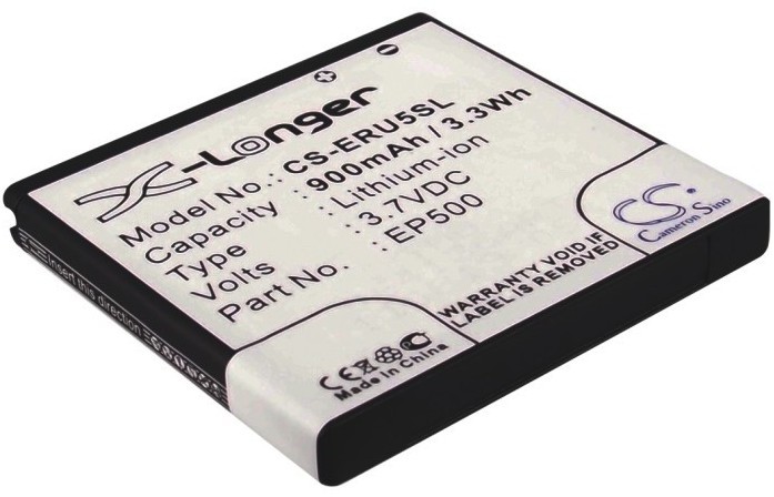 Cameron Sino Sony Ericsson Vivaz EP500 900mAh 3.33Wh Li-Ion 3.7V