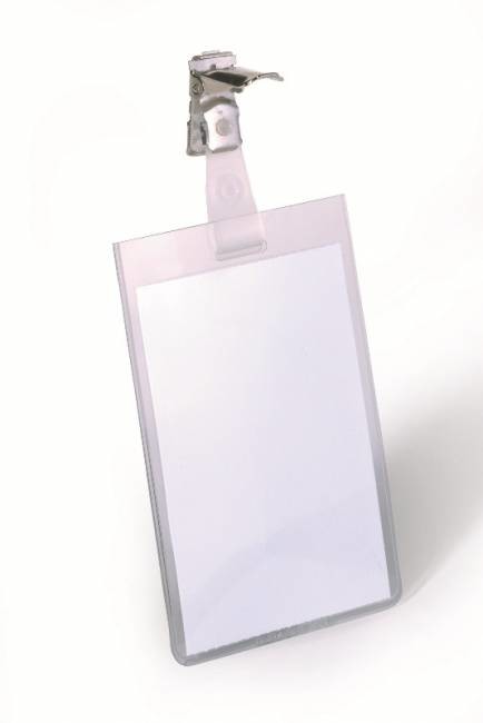 Durable Identyfikator 60 90mm pionowy z klipem X04822A NB-7825
