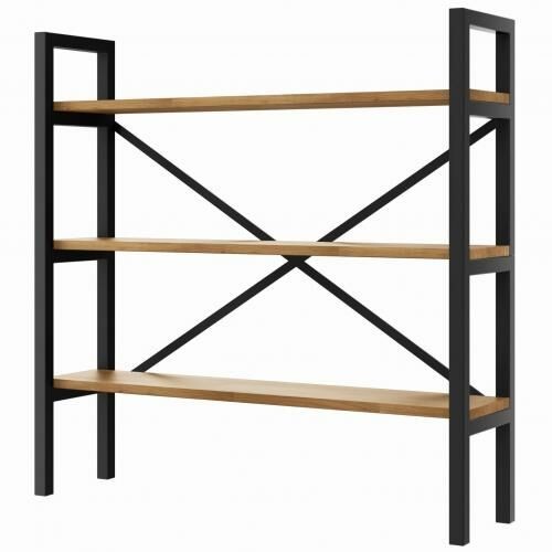S&w Design Regał Medium 100x60-160x20 cm Industrial Loft na książki D3 RM300020100D