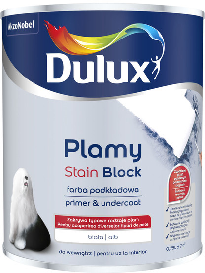 Dulux Farba podkładowa na plamy 0 75 l 5296650