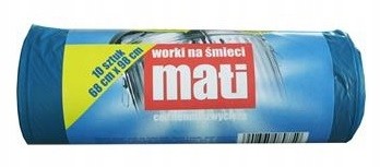 Mati Worki na śmieci niebieskie 120l 10 szt. 9759